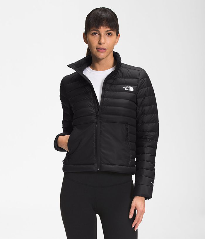 The North Face Puffer Jacket Stretch Seasonal Black - Womens - Thailand ZYOXU-1826